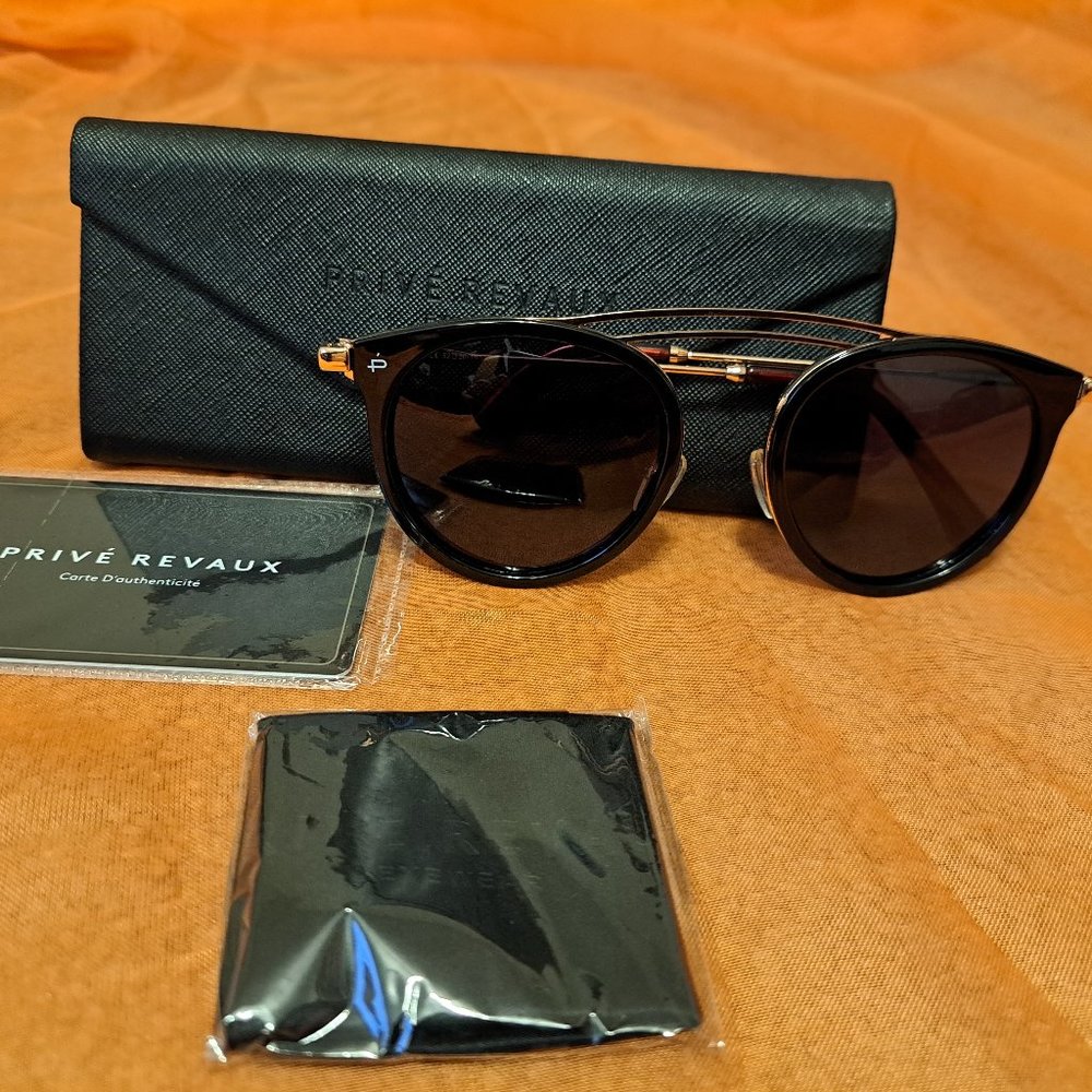 Prive Revaux Sunglasses "The Rogue" Madelaine Collection Women Black Rose Gold
